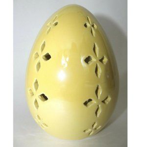 Debi Lilly Ceramic LED 6.5" H Spring Egg - Yellow